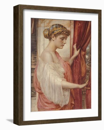 At the Window, 1884 (W/C on Paper)-Edward John Poynter-Framed Giclee Print