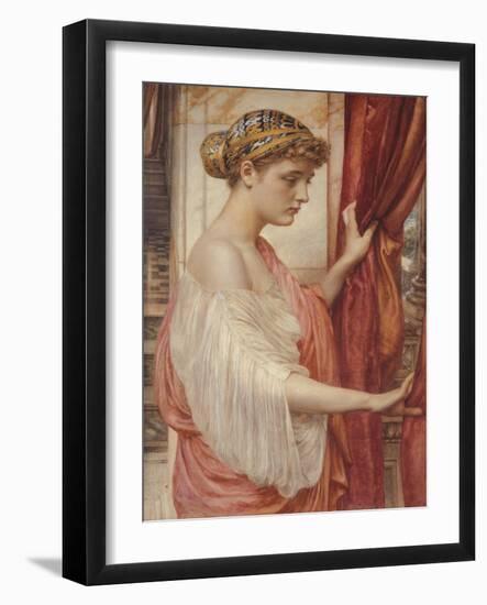 At the Window, 1884 (W/C on Paper)-Edward John Poynter-Framed Giclee Print