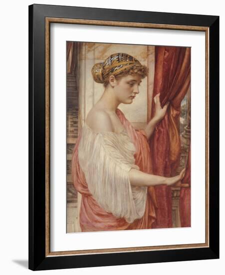 At the Window, 1884 (W/C on Paper)-Edward John Poynter-Framed Giclee Print