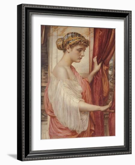 At the Window, 1884 (W/C on Paper)-Edward John Poynter-Framed Giclee Print