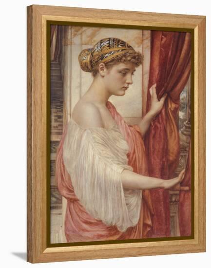 At the Window, 1884 (W/C on Paper)-Edward John Poynter-Framed Premier Image Canvas