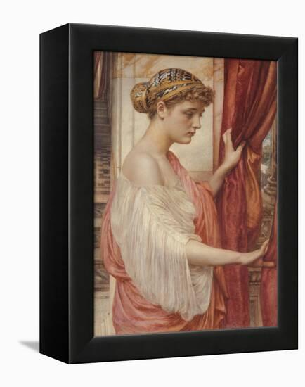 At the Window, 1884 (W/C on Paper)-Edward John Poynter-Framed Premier Image Canvas