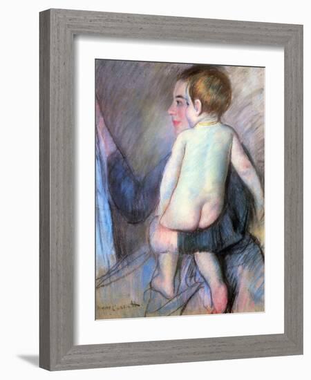 At the Window, 1889-Mary Cassatt-Framed Giclee Print