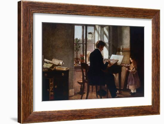 At the Window-Rudolf von Alt-Framed Giclee Print