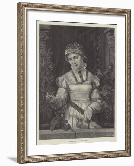 At the Window-null-Framed Giclee Print