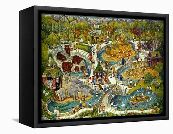 At the Zoo-Bill Bell-Framed Premier Image Canvas