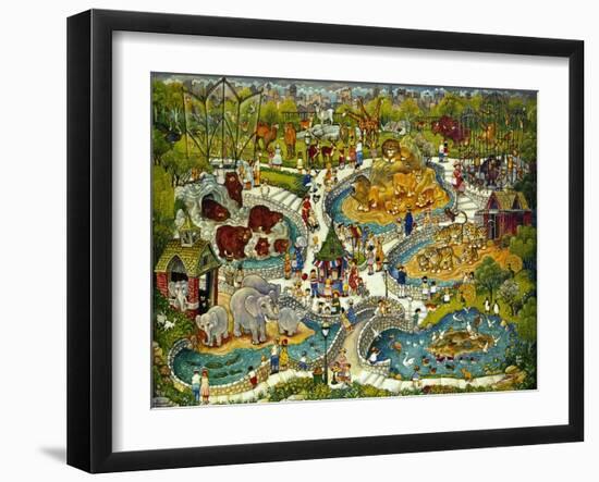 At the Zoo-Bill Bell-Framed Giclee Print