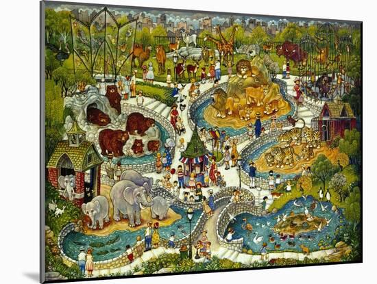 At the Zoo-Bill Bell-Mounted Giclee Print