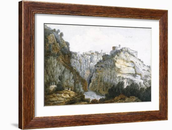 At Tivoli, 1774 (W/C & Graphite on Paper)-Thomas Jones-Framed Giclee Print