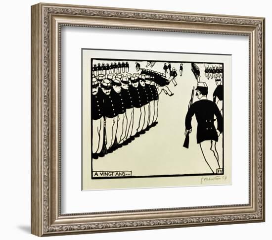 At Twenty Years of Age-Félix Vallotton-Framed Giclee Print