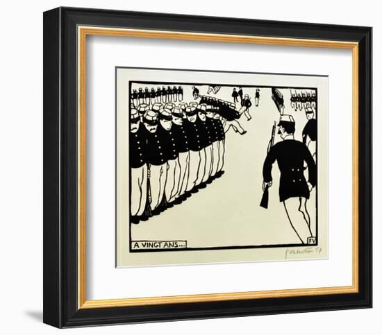 At Twenty Years of Age-Félix Vallotton-Framed Giclee Print