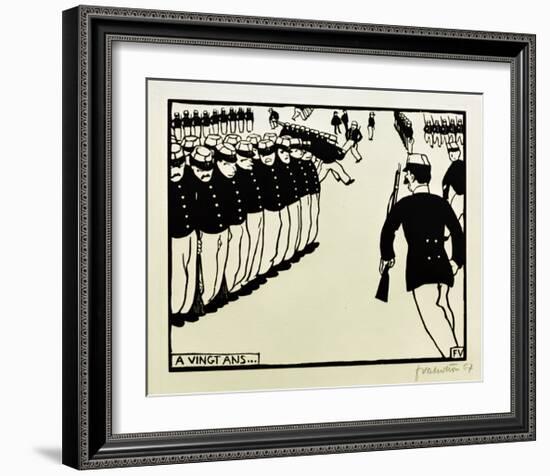 At Twenty Years of Age-Félix Vallotton-Framed Giclee Print