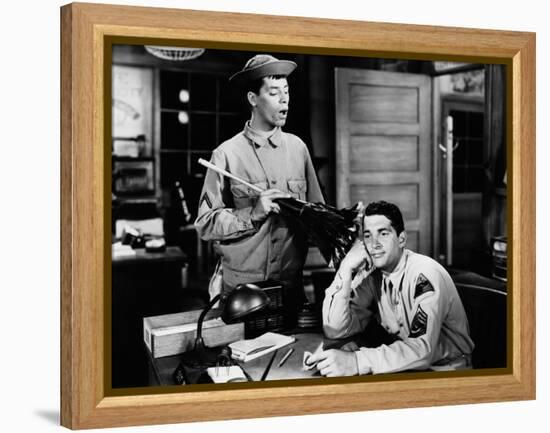 At War With The Army, Jerry Lewis, Dean Martin, 1950-null-Framed Stretched Canvas