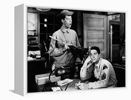 At War With The Army, Jerry Lewis, Dean Martin, 1950-null-Framed Stretched Canvas