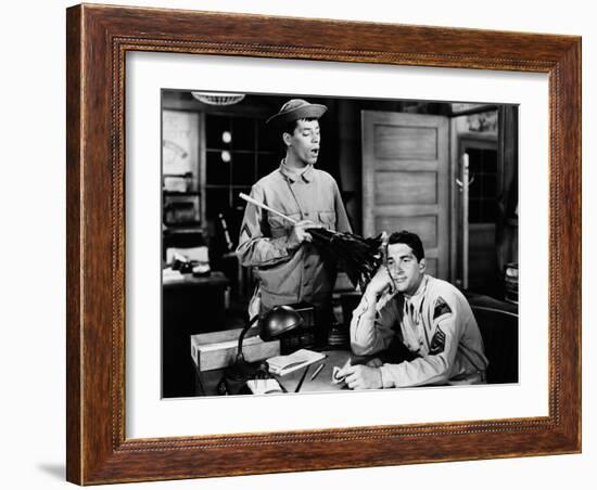 At War With The Army, Jerry Lewis, Dean Martin, 1950-null-Framed Photo