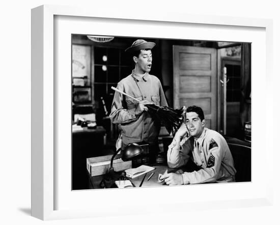 At War With The Army, Jerry Lewis, Dean Martin, 1950-null-Framed Photo