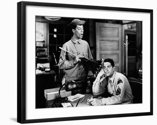 At War With The Army, Jerry Lewis, Dean Martin, 1950-null-Framed Photo