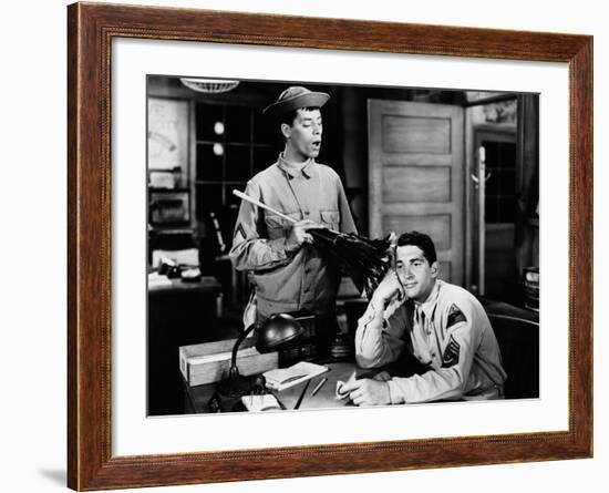 At War With The Army, Jerry Lewis, Dean Martin, 1950-null-Framed Photo