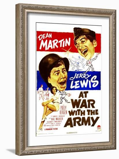 At War with the Army--Framed Art Print