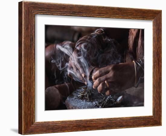 At Work-Catherina Unger-Framed Giclee Print