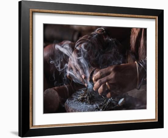 At Work-Catherina Unger-Framed Giclee Print