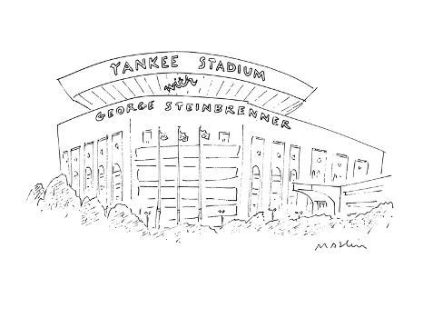 drawing yankee stadium outline