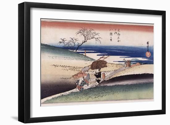 At Yase Village', from the Series 'Famous Places of Kyoto'-Utagawa Hiroshige-Framed Giclee Print
