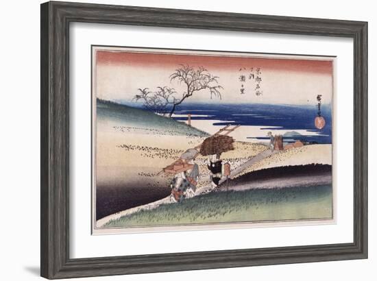 At Yase Village', from the Series 'Famous Places of Kyoto'-Hashiguchi Goyo-Framed Giclee Print