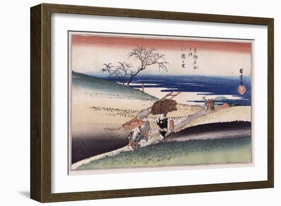 At Yase Village', from the Series 'Famous Places of Kyoto'-Hashiguchi Goyo-Framed Giclee Print