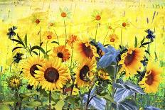 Sunflower And Bird-Ata Alishahi-Giclee Print