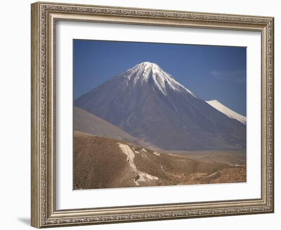 Atacama Desert and Volcan Licancabur, San Pedro De Atacama Region, Chile, South America-Robert Francis-Framed Photographic Print