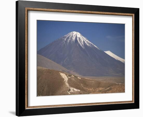 Atacama Desert and Volcan Licancabur, San Pedro De Atacama Region, Chile, South America-Robert Francis-Framed Photographic Print