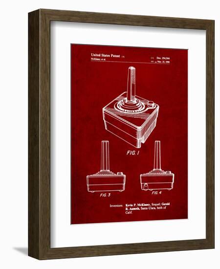 Atari Controller Patent-Cole Borders-Framed Art Print