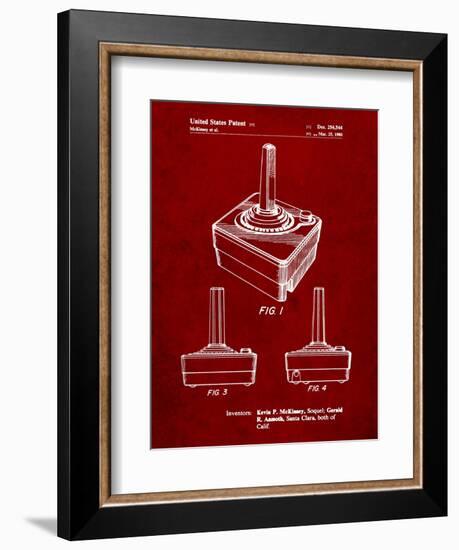 Atari Controller Patent-Cole Borders-Framed Art Print