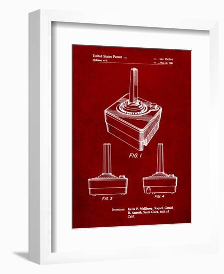 Atari Controller Patent-Cole Borders-Framed Art Print