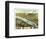 Atchison, Kansas - Panoramic Map-Lantern Press-Framed Art Print