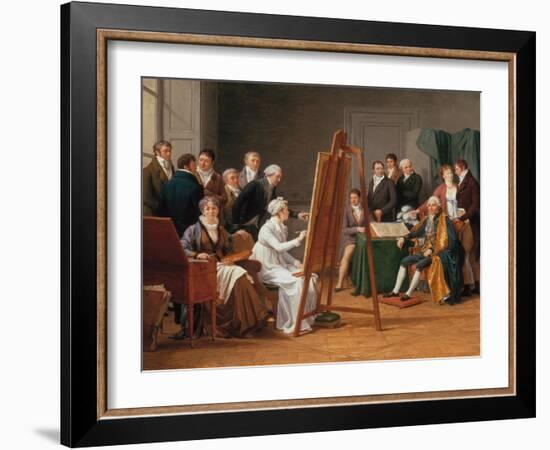 Atelierszene (Mme. Vincent in Ihrem Atelier, Den Maler J.M.Vien Malend),1808-Marie Gabrielle Capet-Framed Giclee Print