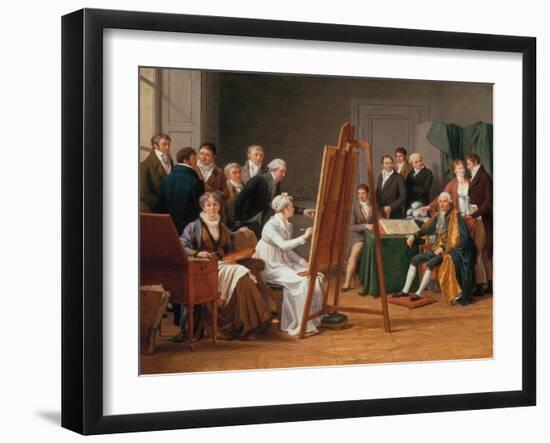 Atelierszene (Mme. Vincent in Ihrem Atelier, Den Maler J.M.Vien Malend),1808-Marie Gabrielle Capet-Framed Giclee Print