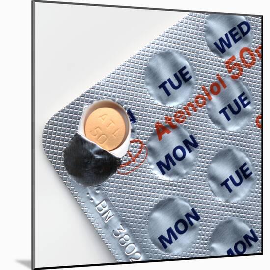 Atenolol Beta Blocker Drug Pill-Michael Marten-Mounted Premium Photographic Print