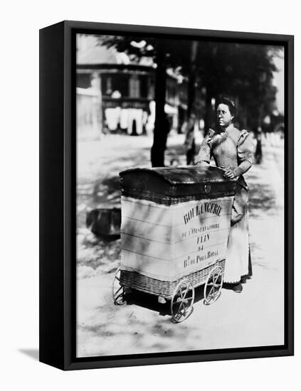 Atget: Delivering Bread-Eugene Atget-Framed Premier Image Canvas