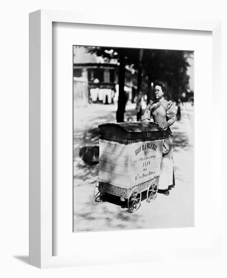 Atget: Delivering Bread-Eugene Atget-Framed Giclee Print