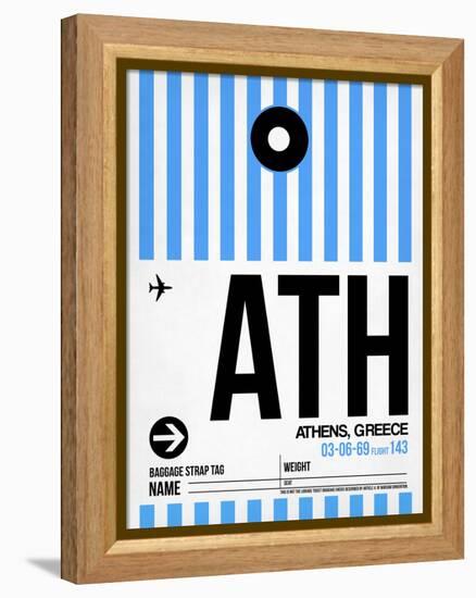 ATH Athens Luggage Tag 1-NaxArt-Framed Stretched Canvas