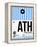 ATH Athens Luggage Tag 1-NaxArt-Framed Stretched Canvas