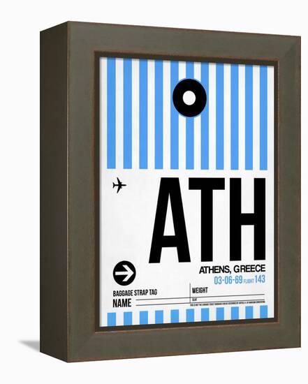 ATH Athens Luggage Tag 1-NaxArt-Framed Stretched Canvas