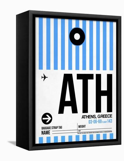 ATH Athens Luggage Tag 1-NaxArt-Framed Stretched Canvas