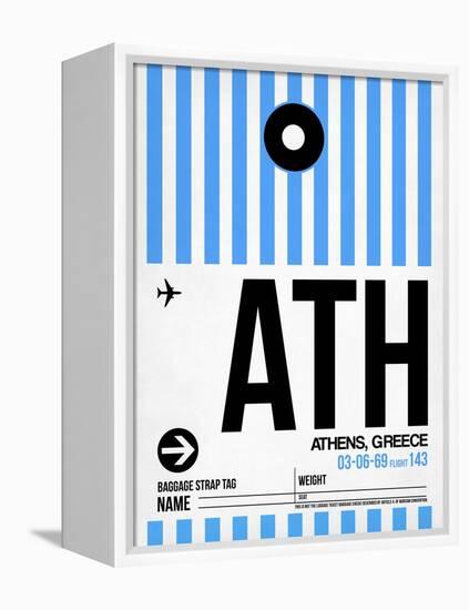 ATH Athens Luggage Tag 1-NaxArt-Framed Stretched Canvas