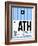 ATH Athens Luggage Tag 1-NaxArt-Framed Art Print