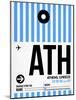 ATH Athens Luggage Tag 1-NaxArt-Mounted Art Print