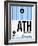 ATH Athens Luggage Tag 1-NaxArt-Framed Art Print