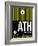 ATH Athens Luggage Tag 2-NaxArt-Framed Art Print